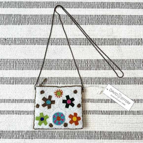 David Jeffery Handbags - David Jeffery Beaded Wallet Purse